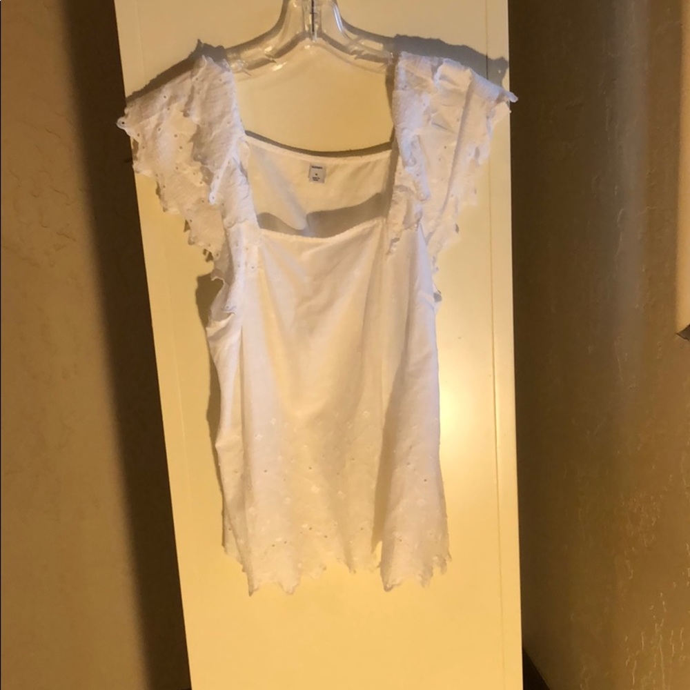 white off the shoulder blouse